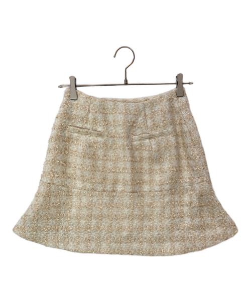 darich（ダーリッチ）Darich (ダーリッチ) スプリングツイードコンパクトジャケット＆スカート アイボリー サイズ:JKT:FREE SKT:Mの古着・服飾アイテム