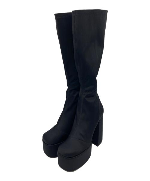 darich（ダーリッチ）Darich (ダーリッチ) ウルトラストレッチロングブーツ ブラック サイズ:Mの古着・服飾アイテム