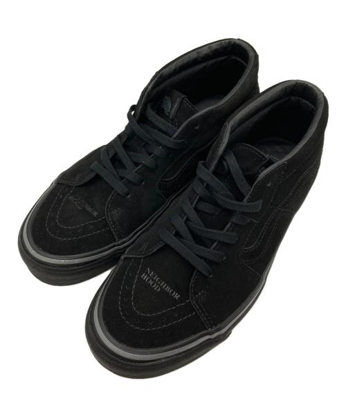 VANS（ヴァンズ）VANS (バンズ) NEIGHBORHOOD (ネイバーフッド) SK8-MID 83 DX BLACK ミッドカットスニーカー BLACK サイズ:US9.5の古着・服飾アイテム