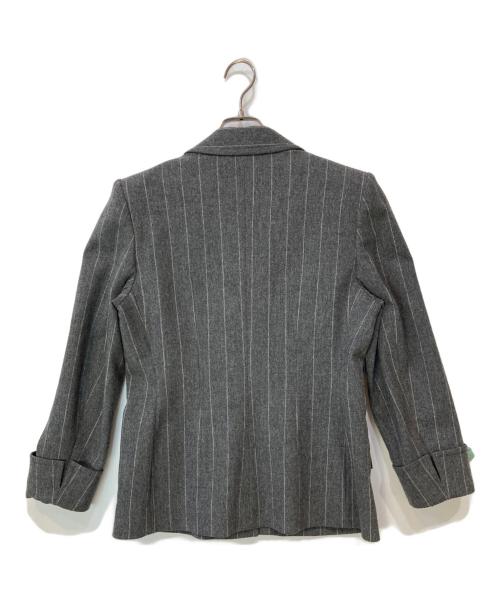 Yves Saint Laurent（イヴサンローラン）Yves Saint Laurent (イヴサンローラン) ウール スカートスーツ グレー サイズ:38の古着・服飾アイテム