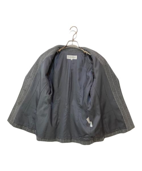 Yves Saint Laurent（イヴサンローラン）Yves Saint Laurent (イヴサンローラン) ウール スカートスーツ グレー サイズ:38の古着・服飾アイテム