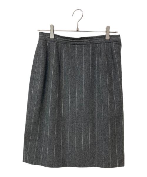 Yves Saint Laurent（イヴサンローラン）Yves Saint Laurent (イヴサンローラン) ウール スカートスーツ グレー サイズ:38の古着・服飾アイテム