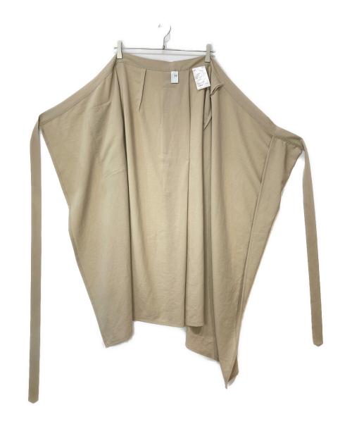 NO CONTROL AIR（ノーコントロールエアー）NO CONTROL AIR (ノーコントロールエアー) ラップロングスカート ベージュ サイズ:38の古着・服飾アイテム