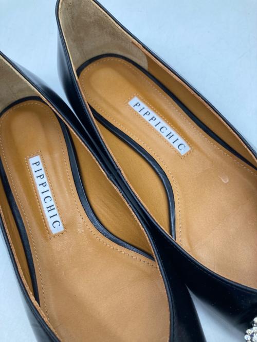 Pippichic（ピッピシック）Pippichic (ピッピシック) ANNA V JEWERLY ビジュー パンプス ブラック サイズ:37の古着・服飾アイテム