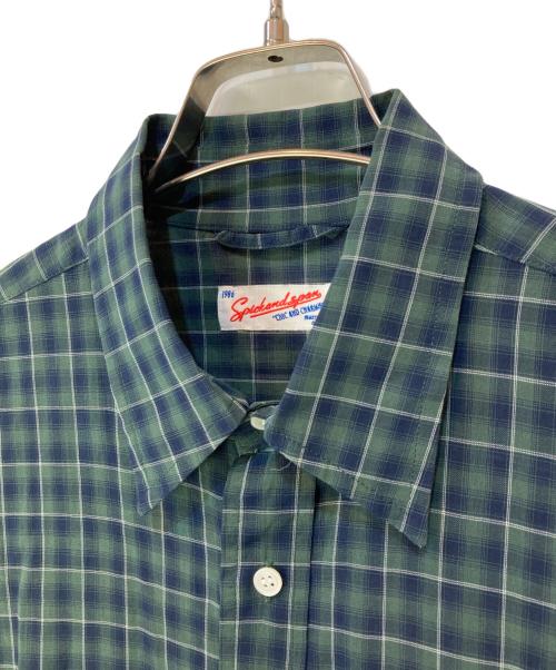 Spick and Span（スピック＆スパン）Spick and Span (スピックアンドスパン) コットンボイルチェックシャツ グリーン サイズ:-の古着・服飾アイテム