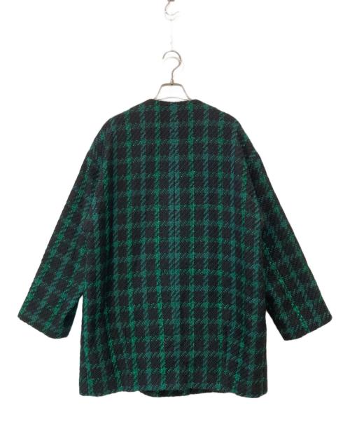 allureville（アルアバイル）allureville (アルアバイル) ジオリカチェックジップブルゾン グリーン サイズ:2の古着・服飾アイテム