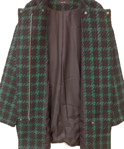 allureville（アルアバイル）allureville (アルアバイル) ジオリカチェックジップブルゾン グリーン サイズ:2の古着・服飾アイテム