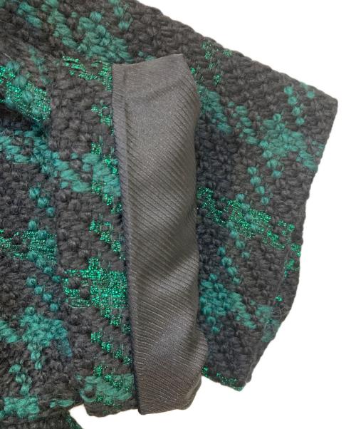 allureville（アルアバイル）allureville (アルアバイル) ジオリカチェックジップブルゾン グリーン サイズ:2の古着・服飾アイテム