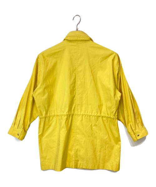 Burberry's（バーバリー）Burberry's (バーバリーズ) ドローストリングコート イエロー サイズ:9の古着・服飾アイテム