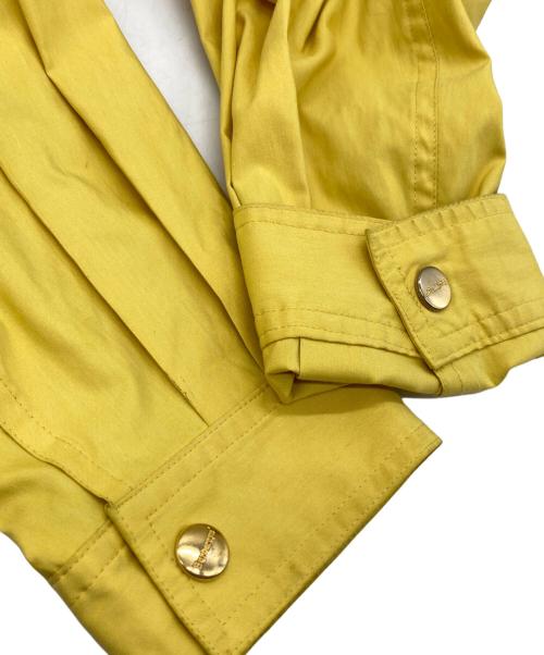 Burberry's（バーバリー）Burberry's (バーバリーズ) ドローストリングコート イエロー サイズ:9の古着・服飾アイテム