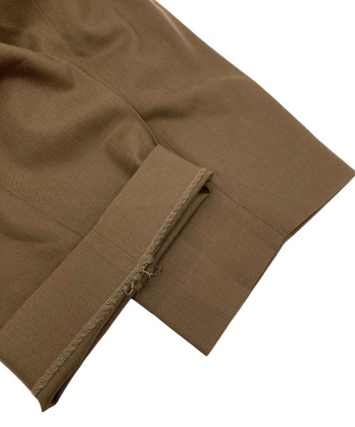 MARKAWARE（マーカウェア）MARKAWARE (マーカウェア) CLASSIC FIT TROUSERS ORGANIC WOOL TROPICAL ブラウン サイズ:3の古着・服飾アイテム