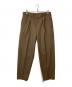MARKAWARE（マーカウェア）の古着「CLASSIC FIT TROUSERS ORGANIC WOOL TROPICAL」｜ブラウン