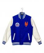 New Eraニューエラ）の古着「NEW YORK METS VARSITY JACKET」｜ブルー×ホワイト