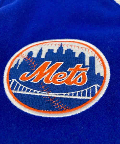 New Era（ニューエラ）New Era (ニューエラ) NEW YORK METS VARSITY JACKET ブルー×ホワイト サイズ:Mの古着・服飾アイテム