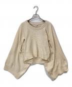 LOEWEロエベ）の古着「21SS コットン カットアウト ニットセーター」｜ベージュ