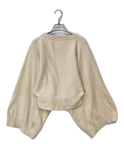 LOEWE（ロエベ）LOEWE (ロエベ) 21SS コットン カットアウト ニットセーター ベージュ サイズ:XSの古着・服飾アイテム