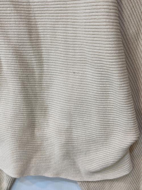 LOEWE（ロエベ）LOEWE (ロエベ) 21SS コットン カットアウト ニットセーター ベージュ サイズ:XSの古着・服飾アイテム