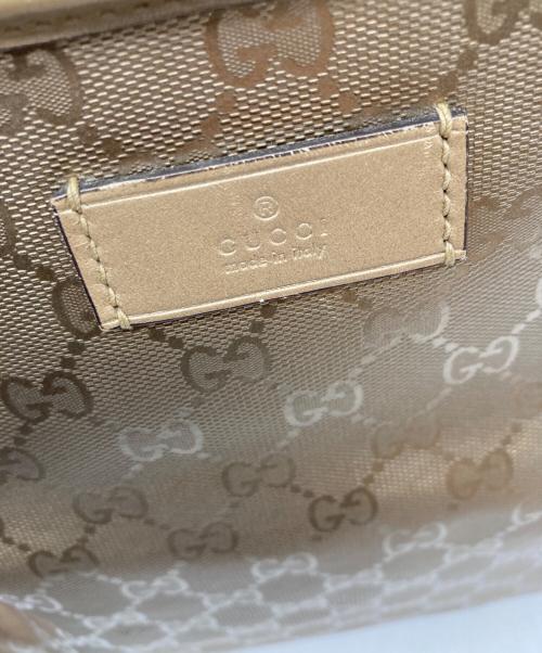 GUCCI（グッチ）GUCCI (グッチ) GGインプリメ トートバッグ ゴールドの古着・服飾アイテム