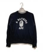 BAPE BY A BATHING APEベイプバイアベイシングエイプ）の古着「リバーシブルスウェット」｜ネイビー×グレー