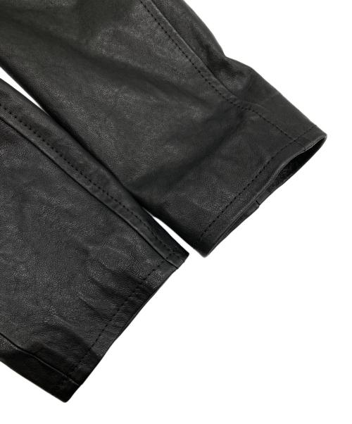 theory luxe（セオリーリュクス）theory luxe (セオリーリュクス) HARL LEATHER SONNY ダブルライダースジャケット ブラック サイズ:38の古着・服飾アイテム