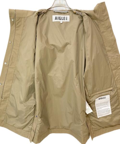 AIGLE（エーグル）AIGLE (エーグル) 透湿防水 リラックスフィットフーデッドジャケット ベージュ サイズ:Sの古着・服飾アイテム