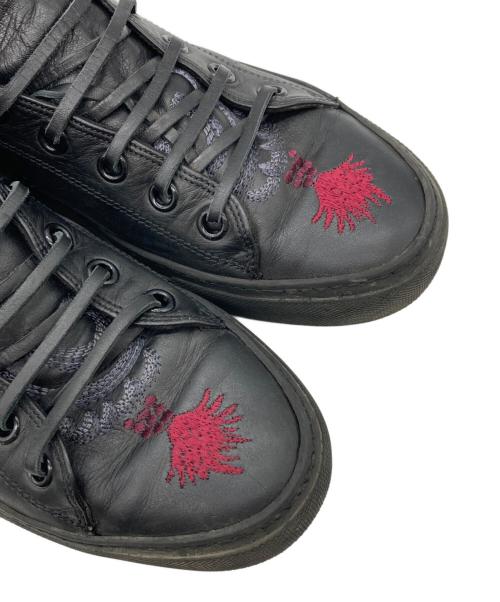 GUCCI（グッチ）GUCCI (グッチ) トムフォード期 ドラゴン 刺繍 ハイカットスニーカー ブラック サイズ:40 1/2の古着・服飾アイテム