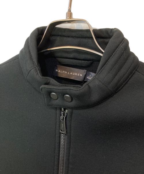 RALPH LAUREN（ラルフローレン）RALPH LAUREN (ラルフローレン) ボンディング ジップアップジャケット ブラック サイズ:Sの古着・服飾アイテム