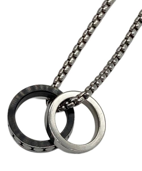 DIESEL（ディーゼル）DIESEL (ディーゼル) ダブルリング ネックレス シルバー サイズ:-の古着・服飾アイテム