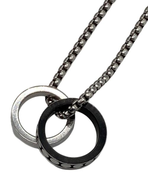 DIESEL（ディーゼル）DIESEL (ディーゼル) ダブルリング ネックレス シルバー サイズ:-の古着・服飾アイテム