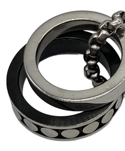 DIESEL（ディーゼル）DIESEL (ディーゼル) ダブルリング ネックレス シルバー サイズ:-の古着・服飾アイテム