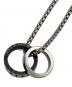 DIESEL（ディーゼル）の古着「ダブルリング ネックレス」｜シルバー