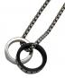 DIESEL (ディーゼル) ダブルリング ネックレス シルバー サイズ:-：8000円
