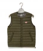 DANTONダントン）の古着「INNNER DOWN VEST」｜オリーブ