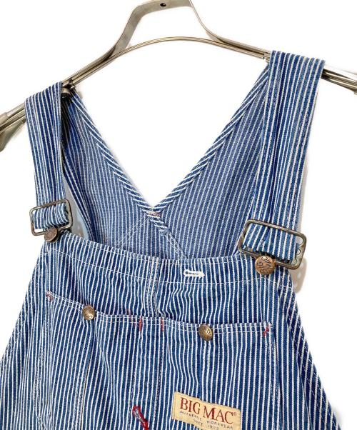 big mac（ビッグマック）big mac (ビッグマック) ヒッコリーオーバーオール インディゴ サイズ:42×32の古着・服飾アイテム