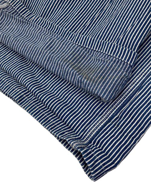 big mac（ビッグマック）big mac (ビッグマック) ヒッコリーオーバーオール インディゴ サイズ:42×32の古着・服飾アイテム