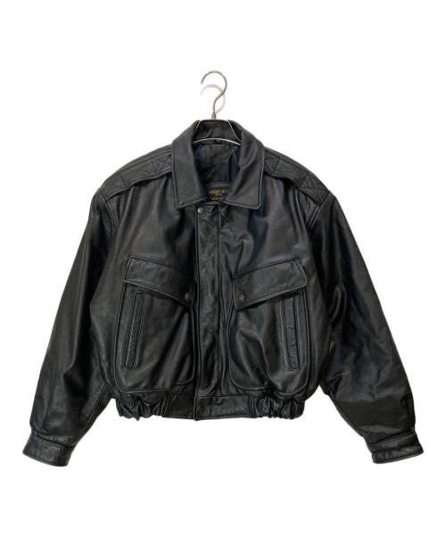 GREEN LEAF（グリーンリーフ）GREEN LEAF (グリーンリーフ) カウレザージャケット ブラック サイズ:Sの古着・服飾アイテム