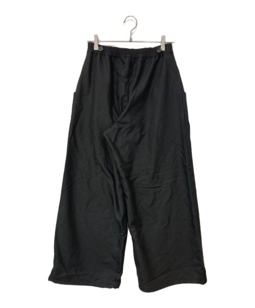 keep being you（キープビーイングユー）keep being you (キープビーイングユー) 2WAYサスツキワイドパンツ ブラック サイズ:Fの古着・服飾アイテム