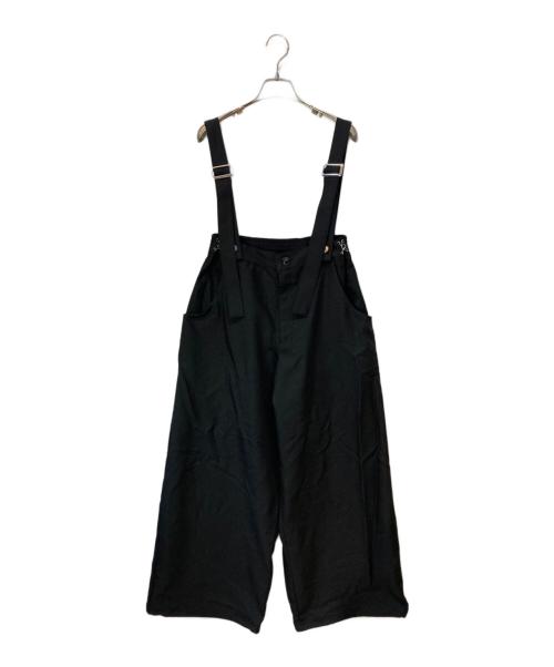 keep being you（キープビーイングユー）keep being you (キープビーイングユー) 2WAYサスツキワイドパンツ ブラック サイズ:Fの古着・服飾アイテム