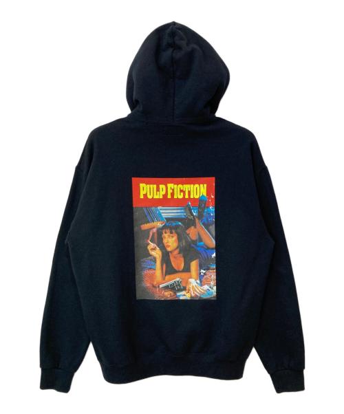 WACKO MARIA（ワコマリア）WACKO MARIA (ワコマリア) PULP FICTION (パルプフィクション) PULLOVER HOODED SWEAT SHIRT (TYPE-1) ブラック サイズ:Lの古着・服飾アイテム