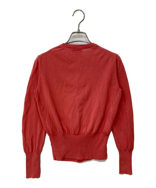 Vivienne Westwood（ヴィヴィアンウエストウッド）Vivienne Westwood (ヴィヴィアンウエストウッド) クルーネックカーディガン レッド サイズ:3の古着・服飾アイテム