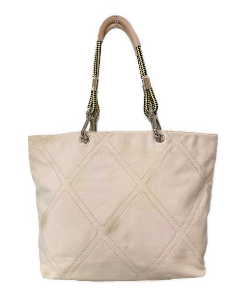 CHANEL（シャネル）CHANEL (シャネル) No.5 ココマーク ロープ トートバッグ ピンク サイズ:-の古着・服飾アイテム