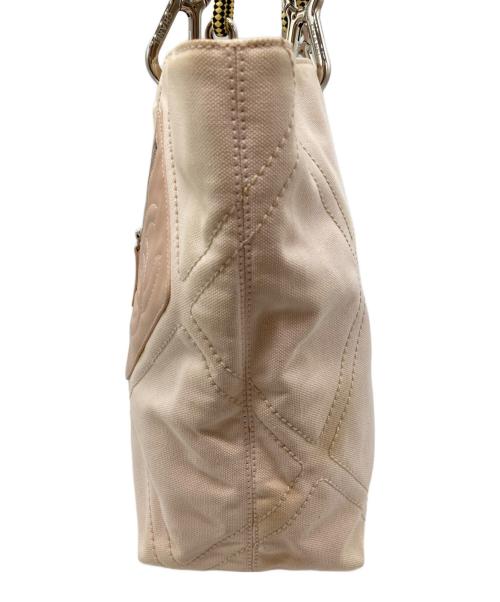 CHANEL（シャネル）CHANEL (シャネル) No.5 ココマーク ロープ トートバッグ ピンク サイズ:-の古着・服飾アイテム