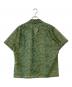 TOGA ARCHIVES (トーガアーカイブス) メッシュマーブルプリントショートスリーブシャツ グリーン サイズ:S：13000円