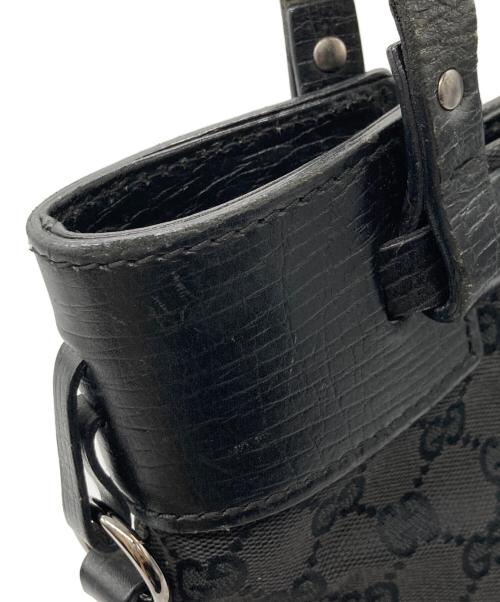 GUCCI（グッチ）GUCCI (グッチ) GGキャンバス トートバッグ ブラック サイズ:-の古着・服飾アイテム