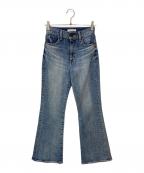 moussyマウジー）の古着「MVSフレアデニムパンツ」｜インディゴ