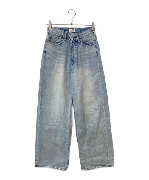 GYDA（ジェイダ）GYDA (ジェイダ) ハイウエスト OVER LAP ワイドレッグデニムパンツ インディゴ サイズ:Sの古着・服飾アイテム