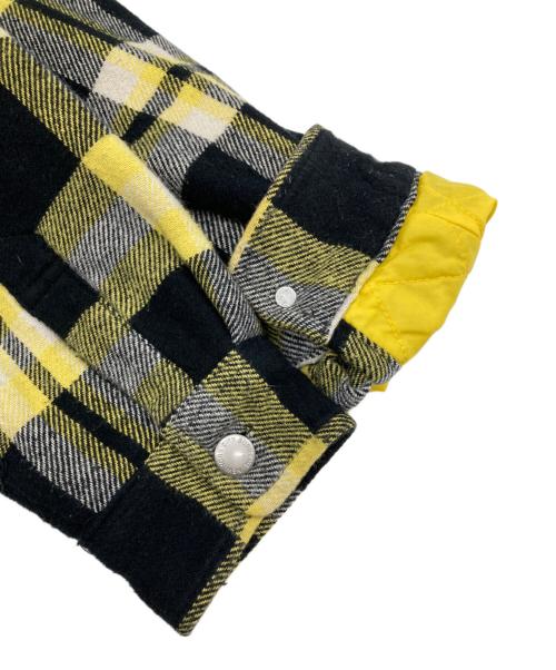 SUPREME（シュプリーム）SUPREME (シュプリーム) 17FW Quilted Arc Logo Flannel Shirt イエロー サイズ:Mの古着・服飾アイテム