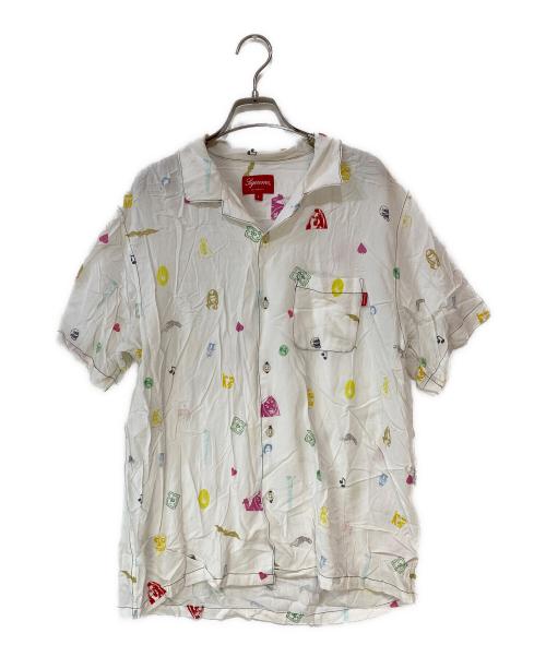 SUPREME（シュプリーム）SUPREME (シュプリーム) Deep Space Rayon Shirt ホワイト サイズ:Lの古着・服飾アイテム