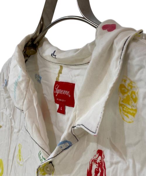 SUPREME（シュプリーム）SUPREME (シュプリーム) Deep Space Rayon Shirt ホワイト サイズ:Lの古着・服飾アイテム