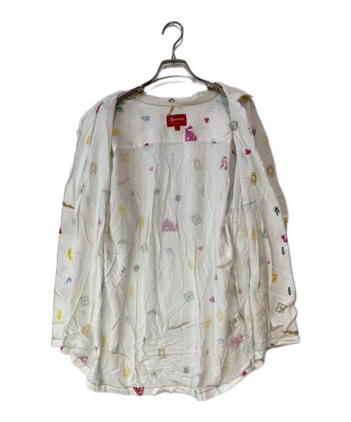 SUPREME（シュプリーム）SUPREME (シュプリーム) Deep Space Rayon Shirt ホワイト サイズ:Lの古着・服飾アイテム